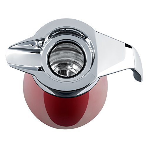 Emsa 513807 Isolierkanne, Edelstahl, 1.5 Liter, Aroma Diamond, Quick Tip Verschluss, Rot, Cone - 3
