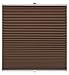 Produktbild Plissee auf Maß verschiedene Farben für alle Fenster Montage in der Glasleiste Blickdicht mit Spannschuh Sonnenschutzrollo Fensterrollo Plissee Rollo Hellbraun Breite: 141-150 cm, Höhe: 201-250 cm