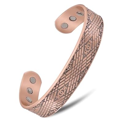 Magnetrx® Magnetic Copper Bracelets For Men – Effective 99.9% Pure Copper Bracelet For Men – Adjustable Copper Magnetic Bracelets (celtic Mist)