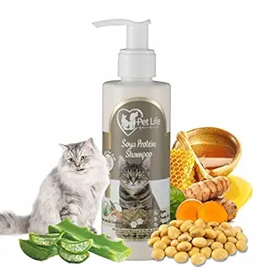 Pet Life Organic Protien SOYA Shampoo for Cat (Persian-India Cats, All Breed) -200 ML