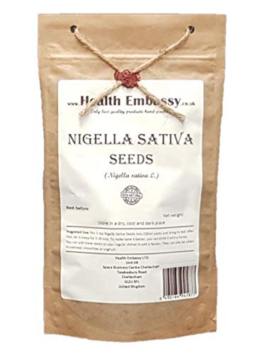 Health Embassy Semi di Cumino Nero (Nigella Sativa) / Nigella Sativa Seeds, 100g