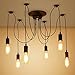 Produktbild 6 Lichter 1,8 M Industrie Kronleuchter Loft Licht Spinne fest verdrahtet rustikale Vintage Industrie Loft Kronleuchter Deckenleuchte, rustikale Kronleuchter, industrielle Hängelampe