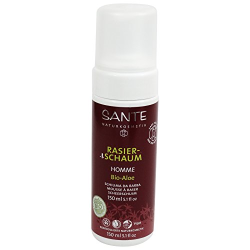 SANTE - Organic Aloe Shaving Foam - Nourishes & protects the skin using plant extracts - Vegan - Gluten Free