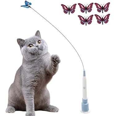Katzenspielzeug Aufbewahrung – Grauer Ständer Für Angelruten & Federstäbe – 25,4×14×14 Cm, Mit Clip