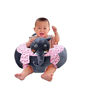 ARGHAV Kids Soft Velvet Teddy Chair/Sofa Filled A Pure Grade Fibre|Heavy Back Support|Comfortable Teddy Seat (Grey Elephant)