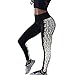 Produktbild Leggings Damen, ABsoar Damen Gamaschen Yoga Leggings Hosen Athletische Hosen Sporthosen Capris Strumpfhosen (L, Schwarz)