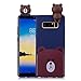 Produktbild Samsung Galaxy Note 8 Hülle Silikon, LuckyW 3D Carton Handyhülle für Samsung Galaxy Note 8 Soft Silikon Tasche Transparent Clear Klar Durchsichtig Ultra Slim Thin Dünne Schutzhülle Weiche Flexibel Kratzfeste Stoßfest Etui - Bär