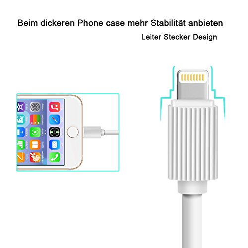 IPhone Kabel 3 Pack 6FT Lightning zu USB Kabel für iPhone 7, SE, 5,5s, 6,6s, 6 Plus, iPad Luft, Mini, iPod (weiß) - 3
