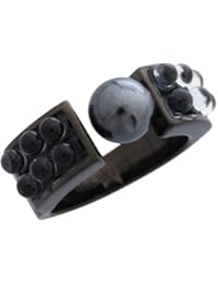 Misaki Mujer Anillo Negro Caviar qcrr Caviar