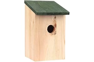 Unibos Wooden Wild Bird Nest Box Bird House for Small Birds Sparrows Blue Tit Great Tits Robin – Ready Assembled