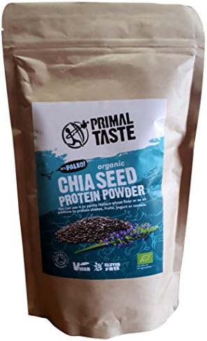 Organic Chia Seed Protein Powder by Organica Vita - 350g (certified by Soil Association)