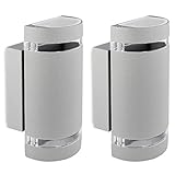 DESIGN: Halb-Rundes Alu Gehäuse in grau gehalten sorgt für eine moderne Optik im Garten, auf Wegen, der Terrasse aber auch im Bad oder an der Hauswand