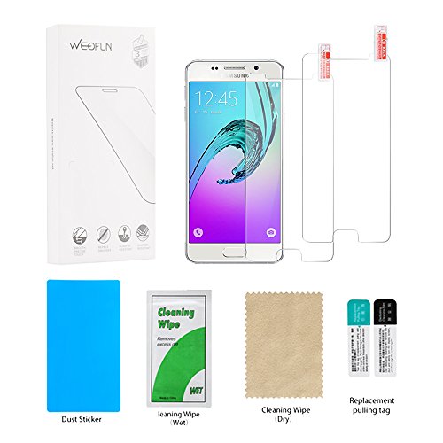 Samsung Galaxy A3 2016 Panzerglas Schutzfolie, [2 Stück] Hi-Luck 0.33mm Premium Ultra-Klar Glasfolie Displayschutzfolie Schutzglas für Samsung Galaxy A3 2016 (9H, Anti-Kratzer, Blasen-frei) - 5