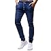 Produktbild Bovake Herren Gummiband Jeans Sport Hose Slim Chino Pants Moderne Stoffhose,Baumwollhose für Männer,Freizeithose Regular fit für Herren und Jungen Hosen