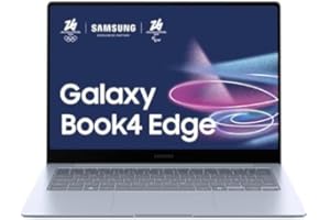 Samsung Laptop Galaxy Book4 Edge, Display da 14", Windows 11, Snapdragon Elite X, 16GB RAM, 512GB SSD, Sapphire Blue [Versione italiana]