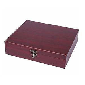 Wine Opener Set,Rabbit Corkscrew Red Wine Bottle Opener,Wine Decanter Pourer, Wine Bottle Alloy Stopper,Thermometer,Foil Cutter,Drip Ring with Wood Case - 9 Piece