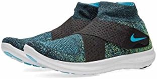 Nike PerformanceFREE RUN MOTION FLYKNIT 2 - Trainers - black/volt/chlorine blue/racer