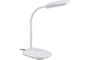 RL LIVE YOUR LIGHT Reality Leuchten LED Schreibtischleuchte Boa R52431101, Acryl weiß, inkl. 3.5 Watt LED, 25 x 11 x 36 cm