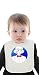Prince Justin Grunge Illustration Organic Baby Bib With Ties Medium