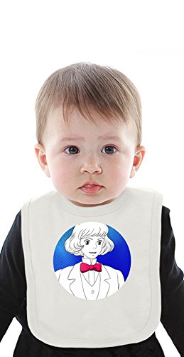 Prince Justin Grunge Illustration Organic Baby Bib With Ties Medium