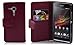 Produktbild Sony Xperia SP Hülle in LILA von Cadorabo - Handyhülle mit Kartenfach für Sony Xperia SP Case Cover Schutzhülle Etui Tasche Book Klapp Style in BORDEAUX LILA