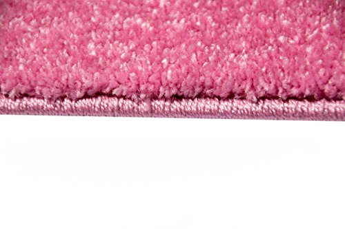 Kinderteppich Spielteppich Kinderzimmer Teppich Pferd Design mit Konturenschnitt Pink Creme Rot Orange Gelb Schwarz Größe 80×150 cm - 5