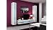 Produktbild BMF VIGO NEUE III WOHNWAND SCHRANKWAND IN HOCHGLANZ TV RACK TV SCHRANK-SCHWARZ UND WEISS, FARBKOMBINATIONEN White ONLY
