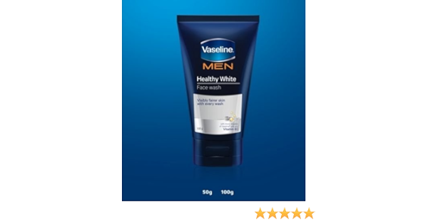 vaseline men healthy white face wash