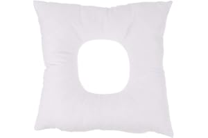 VEKTENXI Professional Massage Bed Table Face Cradle Cushion Pillow with Breathing Hole Washable Cover - White Portable and Useful