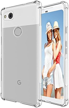 Google Pixel 2 XL Case, eDriveTech Premium Transparent Crystal Ultra Thin Shockproof Bumper Protective Case Slim Silicone Clear Soft TPU Gel Flexible Back Cover for Google Pixel 2 XL (2017 Release)