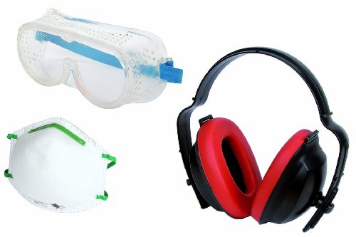 Wolfcraft 4871000 1 Arbeitsschutz-Set, 3-teilig, CE