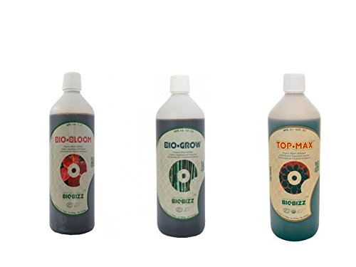 biobizz bio bloom 1 litre & biobizz bio grow 1 litre & biobizz top max 1 litre