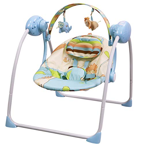 Balancelle bébé électrique/transat : SPARKY bleu