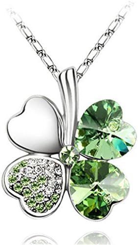 Austrian crystal necklace clovers style collar bone chain