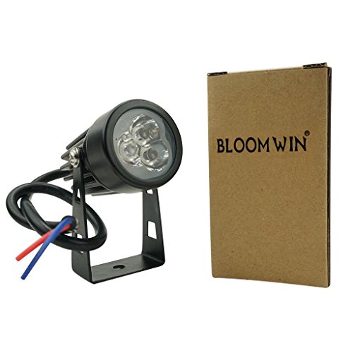 Gartenstrahler, Bloomwin Mini LED IP65 3W AC 85-265V, Außenstrahler Gartenbeleuchtung Bodenleuchte Gartenstrahler Bodenlampe Teichstrahler ohne Erdspieß Außenstrahler Garten Leuchte Outdoor Spot Strahler Lampe Spot Leuchte(warmweiß) - 5