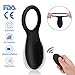 Produktbild MEROURII Penisringe Vibratoren mit Fernbedienung für Männer Cockring Vibrator mit 10 modus Langwährende, G Punkt Klitoris Stimulation für Sie, Double Orgasmus für Männ Frau Paar, Silikon 30mm Schwarz