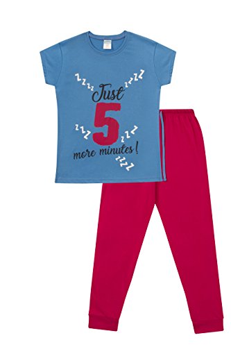 Just 5 More Minutes Girls Long Cotton Pyjamas