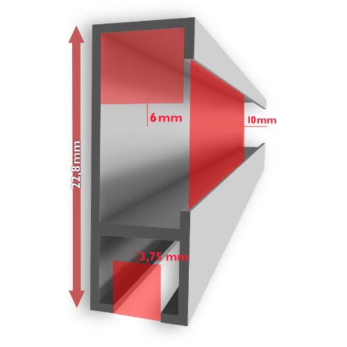 Galerieschiene 10m - 6
