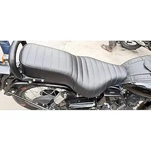 SaharaSeatsCompatible with Bullet Models Seat Cover with Leather Type Finish, Black