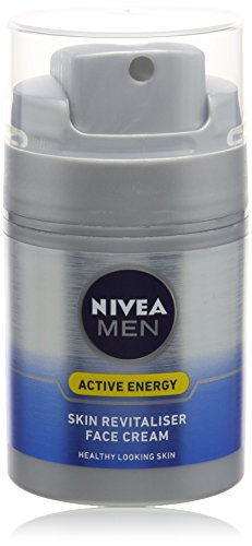 Nivea Men 3 x 50 ml Moisturiser, Active Energy, Skin Revitaliser