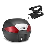 Volumen: 29 litros (capacidad de un casco), Dimensiones: 309 mm x 399 mm x 407 mm (H x W x L). Parrilla para la fijación del Top Case, Perfectamente adaptado a su modelo de motocicleta