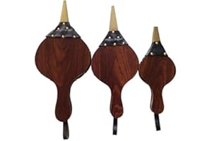 SEIWEI 1 x Blasebalg Kamin Grill Gebläse, Holz-Luftgebläse mit Hängeband Metalldüse Blasebalg Kamin für Innenbereich Draussen BBQ Camping Grill Kamin Ofen