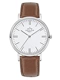 Armbanduhr Sailor Classic Basic Brown Silber mit Armband aus Leder
