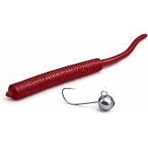 Madam Goverdi LRF Baby Worm Silikon Yem ve 1.2g Jighead Seti - Tırtıklı Hassas Kuyruk 5cm Ajing/LRF Takımı, İstavrit ve Mırmı