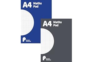 PENNINE A4 Maths Pad 100 Pages 70gsm - BLUE or GREY