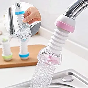 SHOPVILLA Water Saving Kitchen Faucet Adjustable Accessories Flexible Sink Tap Sprayer Attachment Faucet Adapter Nozzle Spout Kitchen - Random Color