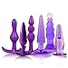 Produktbild Medizinisches Silikon-Trainingskit, Einsteigerset SM-Paar, 6 Stück/Set für männliche und weibliche Softplugspielzeuge (lila)