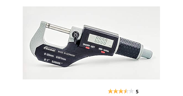 Ocean Electronic Micrometer 0 25mm Amazon In Industrial Scientific