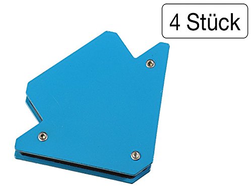 4 Stück Schweißmagnet 75 mm bei 45°, 90° und 135° Neigung
