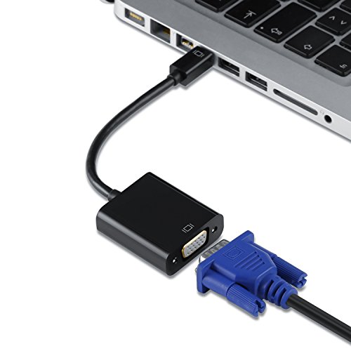 Mini DisplayPort auf VGA Adapter / Konverter | Apple / Lenovo / PC Grafikkarten | Full HD 1080p - 4